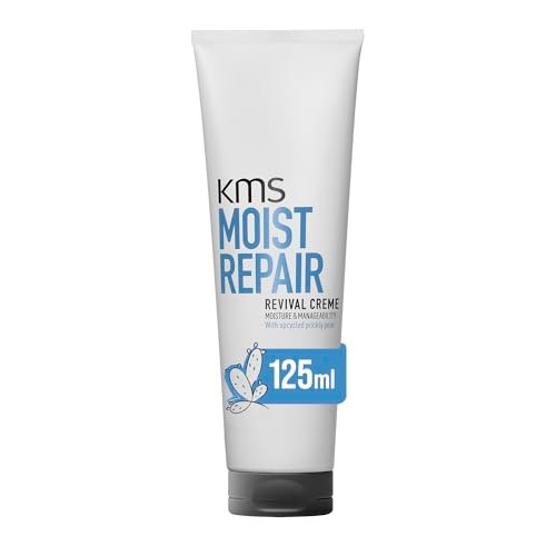 KMS MoistRepair Revival Cream, 125ml, New and Improved Formula, Moisture & Manageability, with Upcycled Prickly Pear, Vegan Formula