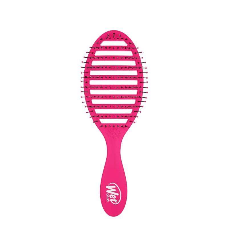 Wet Brush Speed Dry Detangler (Pink)- Ergonomic, Heat Flex Bristles, Blow Dry, Detangling Knots, Snag Anti-Static Brush for All Hair Type, photo 1 of 1