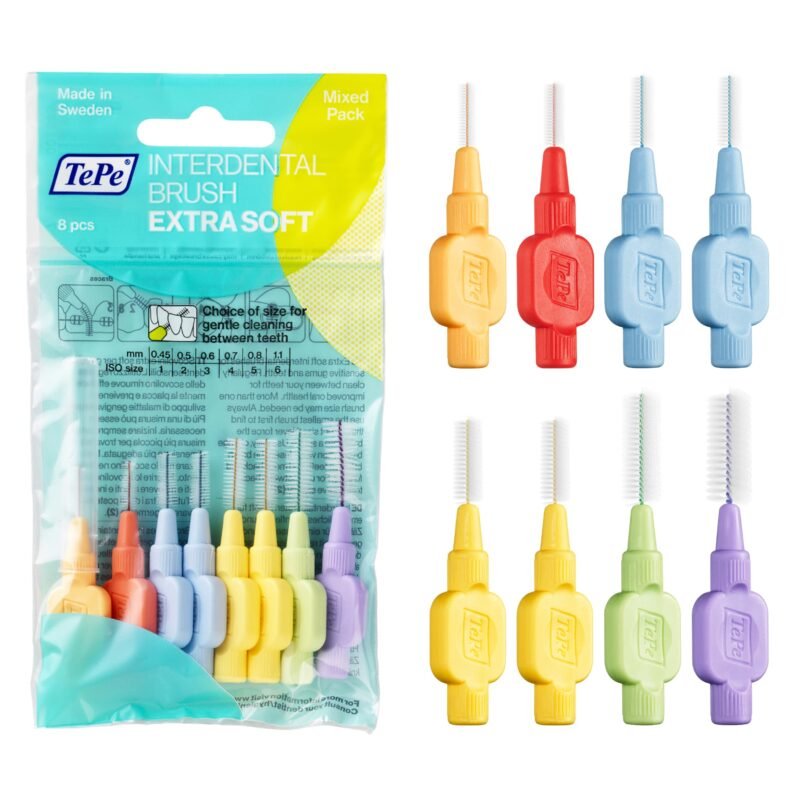 TePe Interdental Brush, Extra Soft 0.45-1.1mm/ISO 1-6,  Plaque Removal, flossers for Wide Gaps, from Narrow to Large Gaps, photo 1 of 1
