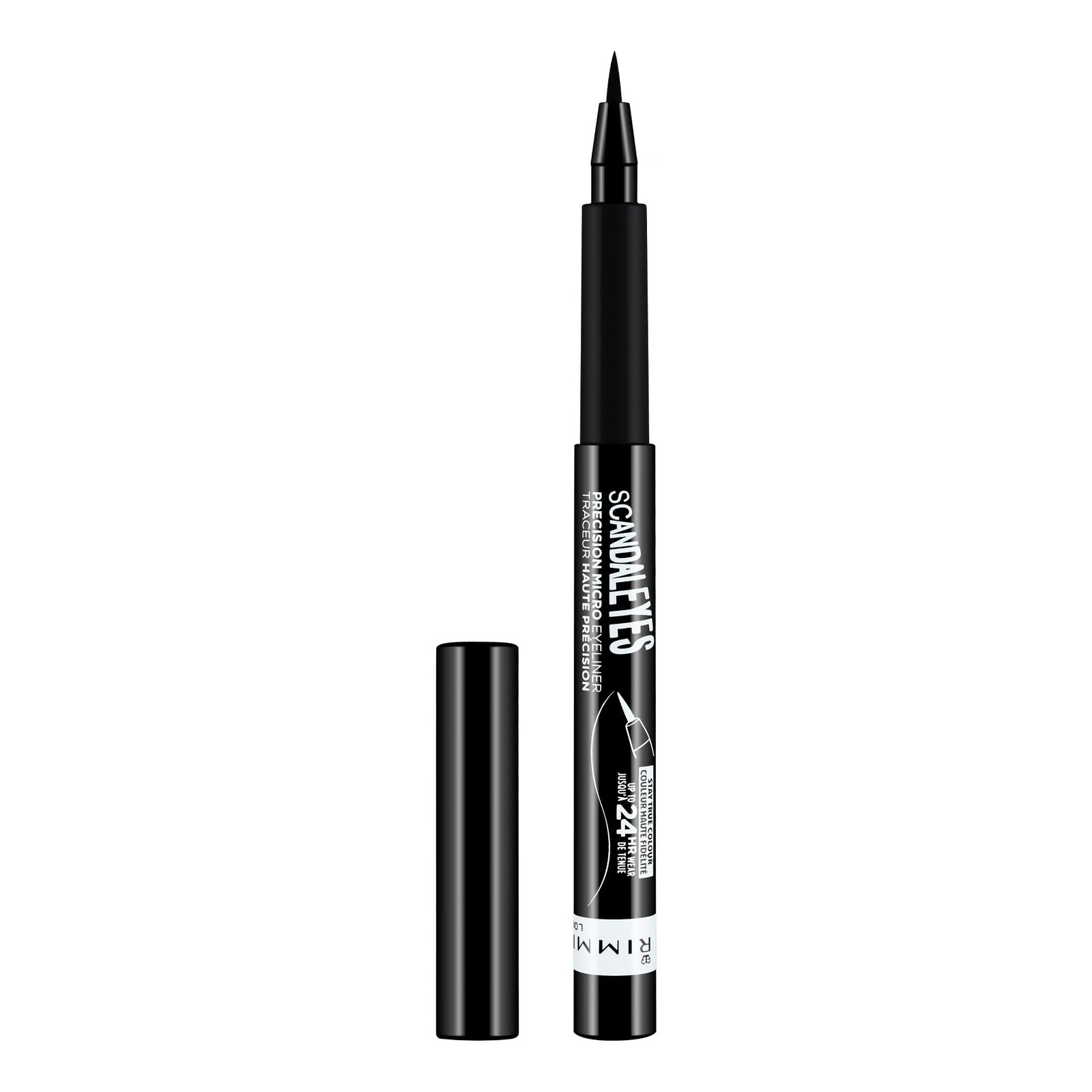 Rimmel - Scandal'eyes Precision eyeliner - Ultra precise felt tip - Long Wear, no burr - 001 Black - 1.1ml, Liquid