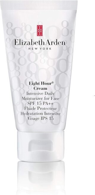 Elizabeth Arden Aloe Vera Eight Hour Cream, Intensive Daily Face Cream Moisturizer SPF15, 50 ml