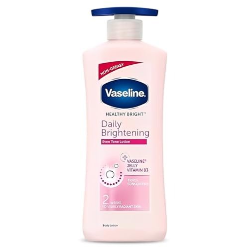Vaseline Healthy Bright, Daily Brightening Daily Moisturizer, 600 ml, for Glowing Skin, with Vitamin B3, Visibly Radiant Skin in 2 Weeks, Lightweight, Non-sticky, Non-Oily Body Lotion, for Dry Skin, photo 1 of 1