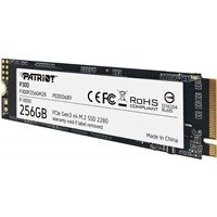 Patriot P300 (P300P256GM28) 256GB NVMe SSD, M.2 Interface, PCIe Gen3, 2280, Read 1700MB/s, Write 1100MB/s, 3 Year Warranty