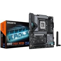 Gigabyte B860 EAGLE WIFI6E Intel 1851 Socket Motherboard, ATX, 4x DDR5 Slots, 3x M.2 Sockets, 2x USB-C Port, Fitted I/O Shield, 2.5GbE LAN, Wi-Fi 6E, 1x DisplayPort / 1x HDMI Port