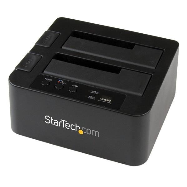 STARTECH.COM Dual Bay USB 3.0/ eSATA Hard Drive Duplicator Dock for 2.5" & 3.5" SATA SSD HDD with UA, photo 1 of 1