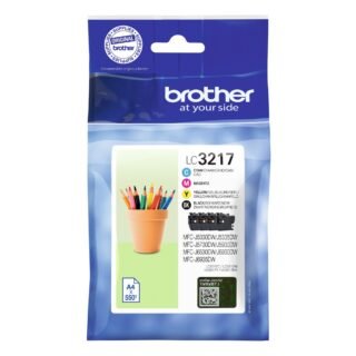 Brother LC3217VAL inktcartridge 4 stuk(s) Origineel Zwart, Cyaan, Magenta, Geel