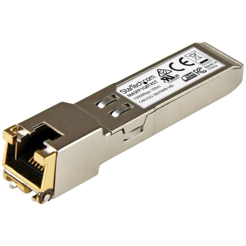 STARTECH.COM Cisco Meraki MA-SFP-1GB-TX Compatible SFP Module, 1000BASE-T, SFP to RJ45 Cat6/Cat5e, 1, photo 1 of 1