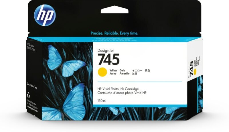 HP 745 gele DesignJet inktcartridge, 130 ml, foto 1 van 1