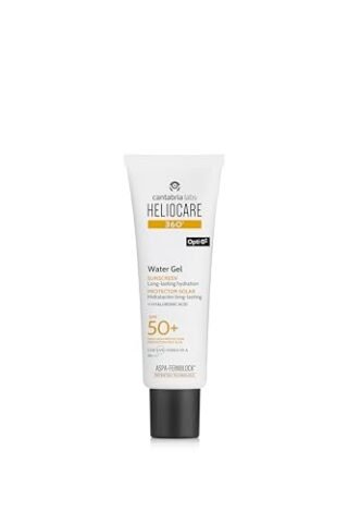 Heliocare 360? Water Gel SPF50+, Hydrating Sun Cream with ASPA-Fernblock+ Technology to Protect Against UVA, UVB, Visible Light and Infrared A-Rays, Lightweight, Anti-Ageing, Cruelty Free (50ml)