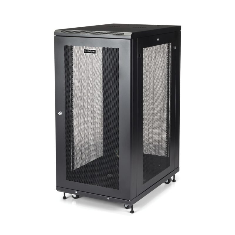 STARTECH.COM 24U Server Rack Cabinet, 4-Post Adjustable Depth (2" to 30") Network Equipment Rack Enc, photo 1 of 1