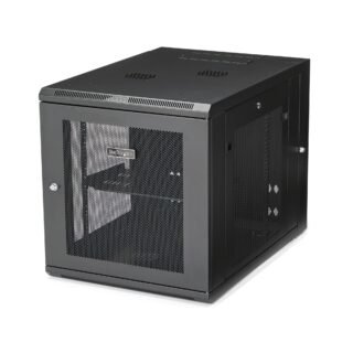 STARTECH.COM 12U 19" Wall Mount Network Cabinet, 4 Post 24" Deep Hinged Server Room Data Cabinet- Lo
