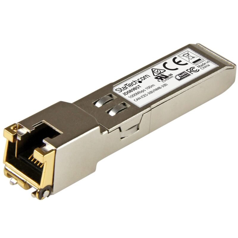 STARTECH.COM HPE JD089B Compatible SFP Module, 1000BASE-T, SFP to RJ45 Cat6/Cat5e, 1GE Gigabit Ether, photo 1 of 1