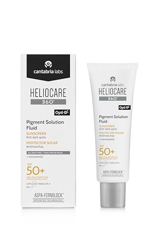 Heliocare 360? Pigment Solution Fluid, SPF50 Sun Cream with Anti-Pigmentation Protection, Protects Against UVA, UVB, Visible Light and Infrared A-Rays, Water and Sweat Resistant, Vegan (50ml), photo 1 of 1