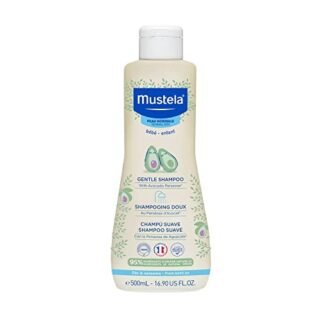 Mustela Gentle Shampoo, 500ml  Tear-Free Formula for Delicate Baby Hair, Enriched with Natural Avocado Extract, Dermatologically Tested, Ideal for Daily Use