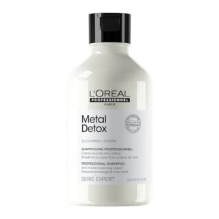 L'Oreal Professionnel Metal Detox Shampoo, Prevent Breakage & Colour Fade from hard water, Prevent Damaged Hair, Sulphate-Free & Vegan, 300ml