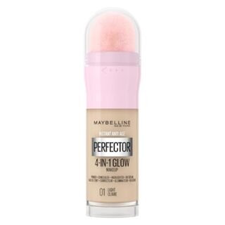 Maybelline New York Instant Anti Age Rewind Perfector, 4-In-1 Glow Primer, Concealer, Highlighter, Self-Adjusting Shades, Evens Skin Tone with a Glow Finish, Shade:01 Light