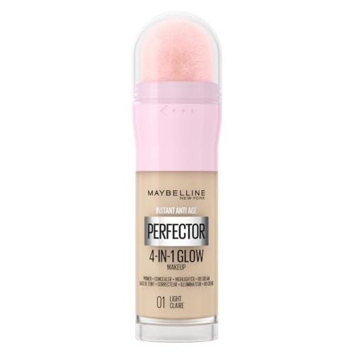 Maybelline New York Instant Anti Age Rewind Perfector, 4-In-1 Glow Primer, Concealer, Highlighter, Self-Adjusting Shades, Evens Skin Tone with a Glow Finish, Shade:01 Light, photo 1 of 1