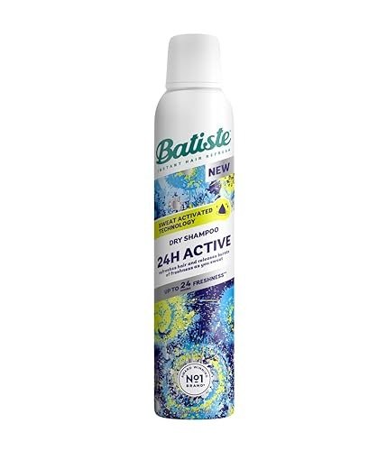 Batiste Dry Shampoo, 24H Active Waterless Shampoo, No Rinse Shampoo Hair Spray with Uplifting Fragrance, Sweat Activated Dry Shampoo Spray, Vegan Friendly & Invisible, by Batiste Hair Care ? 200ml, photo 1 of 1