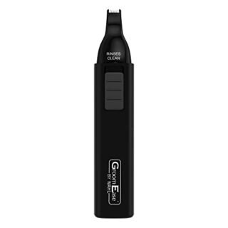GroomEase by Wahl Ear and Nose Trimmer, Personal Trimmer, Trimmers for Men and Women, Nose Ear and Eyebrow Trimming, Rinse Clean Blade, Easy to Use, Cordless