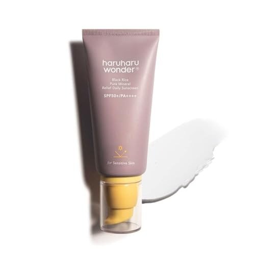 Haruharu Wonder Black Rice Pure Mineral Relief Daily Sunscreen, SPF50+/PA++++, Broad Spectrum UVA/UVB, Octinoxate & Oxybenzone Free, Hyaluronic Acid, Niacinamide (50ml), photo 1 of 1