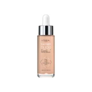 LOreal Paris True Match Tinted Serum Foundation, 1% Hyaluronic Acid, Hydrating Formula, Replumps Skin in 1 Hour for a Natural Glowing Finish, 30 ml, Shade 3-4 Light-Medium