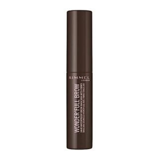 Rimmel London WonderFull Brow 24HR Waterproof Brow Gel, with Fibres for Plump Thick Brows, Dark, 4.5 ml