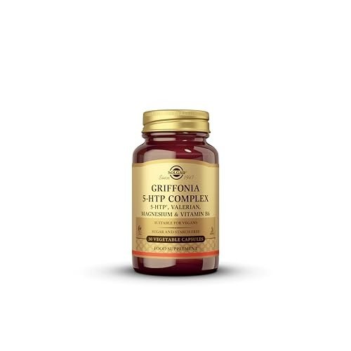 Solgar Griffonia 5-HTP Complex ? Sleep and Mood Support with Valerian Root, Magnesium, and Vitamin B6 - Vegan & Gluten Free, photo 1 of 1