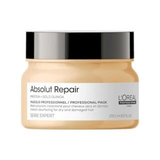 L'Oreal Professionnel | Mask, With Protein And Gold Quinoa for Medium-Thick Dry And Damaged Hair, Serie Expert Absolut Repair, 250 ml