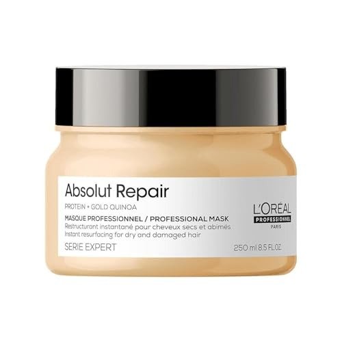 L'Oreal Professionnel | Mask, With Protein And Gold Quinoa for Medium-Thick Dry And Damaged Hair, Serie Expert Absolut Repair, 250 ml, photo 1 of 1
