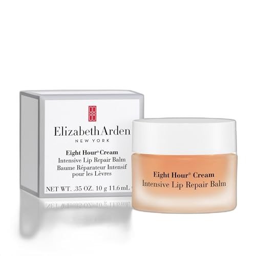 Elizabeth Arden Eight Hour Cream Intensive Lip Repair Balm for Dry & Chapped Lips, 11.6ml, Long-lasting Moisture & Conditioning for Dry Lips, Unisex