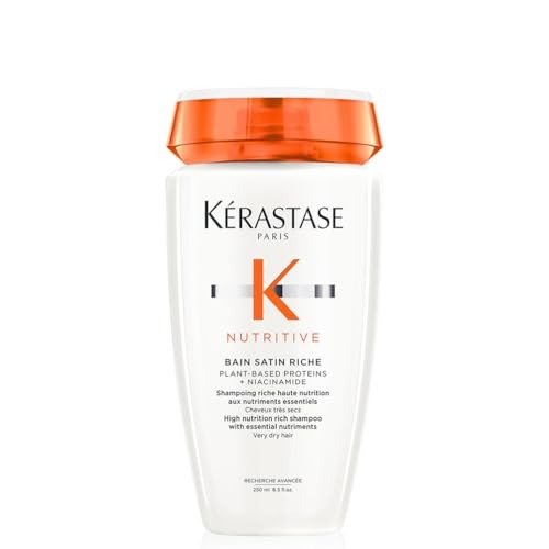 Kerastase Nutritive, Gentle Hydrating Shampoo for Dry Hair, Nourishing Protein Formula with Niacinamide, Moisturises, Softens and Restores Shine, Bain Satin, 250ml, photo 1 of 1