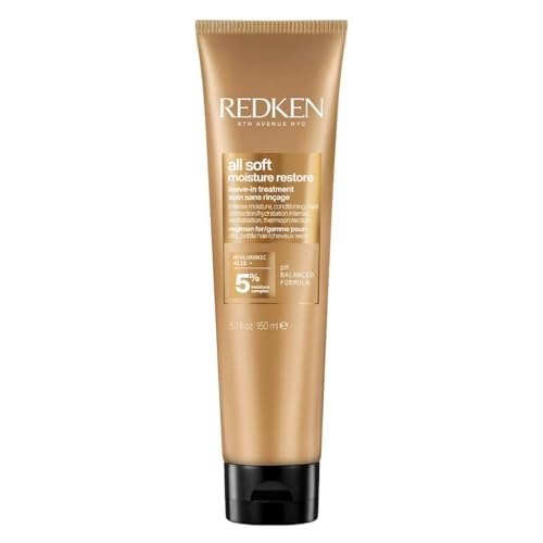 REDKEN All Soft Moisture Restore, Leave In Conditioning Moisture Boost Treatment, For Dry Hair, With Hyaluronic Acid, Hydrates and Adds Definition and Shine, 150 ml, photo 1 of 1