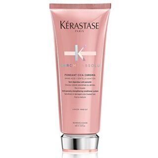 Kerastase Chroma Absolu, Strengthening & Fortifying Conditioner, For Sensitised or Damaged Color-Treated Hair, Fine To Medium, Anti-Porosity, with Lactic Acid, Fondant Cica Chroma, 200ml
