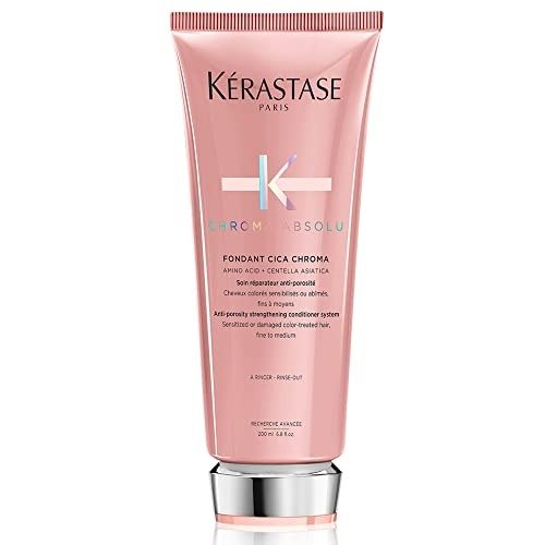 Kerastase Chroma Absolu, Strengthening & Fortifying Conditioner, For Sensitised or Damaged Color-Treated Hair, Fine To Medium, Anti-Porosity, with Lactic Acid, Fondant Cica Chroma, 200ml, photo 1 of 1