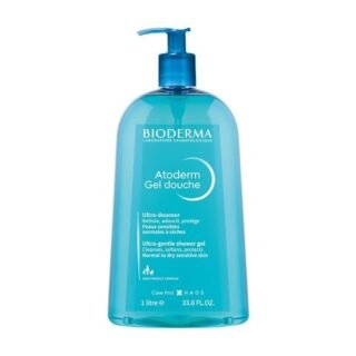 Bioderma Atoderm Shower Gel - Body Wash for Normal, Dry & Sensitive Skin, Gentle Cleanser that Softens & Protects Skin, Soap Free, Subtle Fragrance - 1L