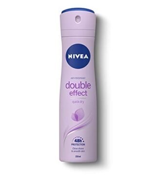 NIVEA Womens Anti-Perspirant Spray, Double Effect, 48 Hours Deodorant, 150 ml