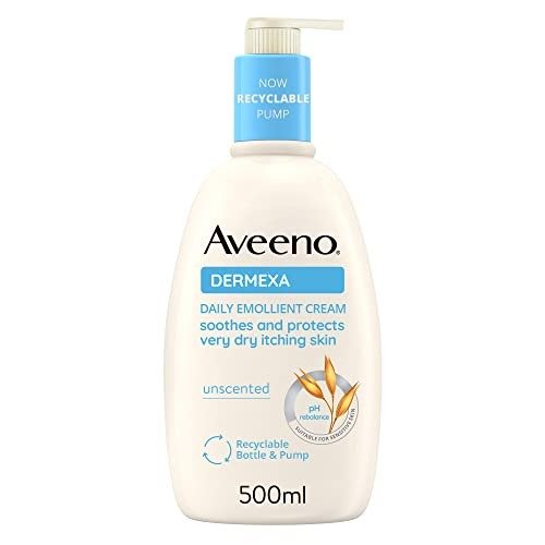 Aveeno Dermexa Daily Emollient Cream (1x 500ml), Emollient Cream Enriched with Triple Oat Complex and Ceramides for Sensitive Skin, Soothing Relief from Itchy, Dry Skin Prone to Eczema, photo 1 of 1