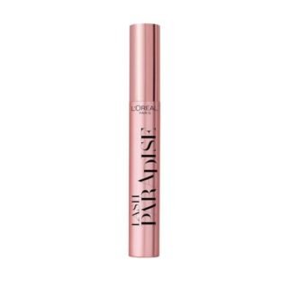 L'Oreal Paris Intense Volume Mascara, Volumising and Lengthening, Infused with Castor and Floral Oils to Condition Eyelashes, Suitable for Sensitive Eyes, Soft Fibre Brush, Lash Paradise, Black