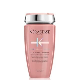 Kerastase Chroma Absolu, Hydrating and Protective Shampoo, Sensitised or Damaged Color-Treated Hair, Fine To Medium, With Glycerin, Amino Acid and Hyaluronic Acid, Bain Chroma Respect, 250 ml