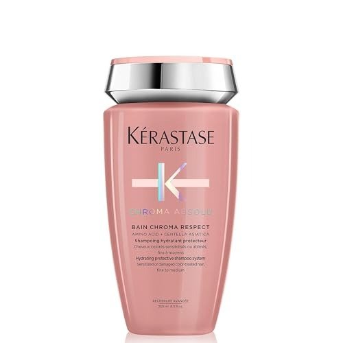 Kerastase Chroma Absolu, Hydrating and Protective Shampoo, Sensitised or Damaged Color-Treated Hair, Fine To Medium, With Glycerin, Amino Acid and Hyaluronic Acid, Bain Chroma Respect, 250 ml, photo 1 of 1