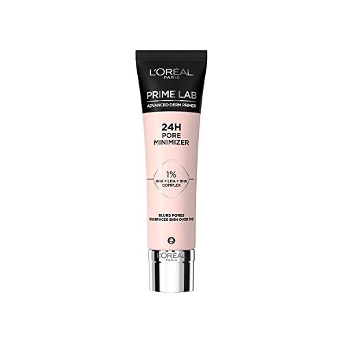 L'Oreal Paris Pore Minimiser Primer, Advanced Derm Primer, Blurs Pores, Resurfaces Skin, Matte Finish, 24H Wear, Prime Lab, 30ml, photo 1 of 1