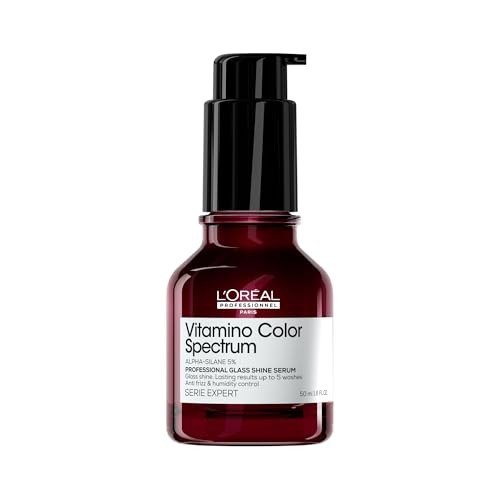 L'Oreal Professionnel Vitamino Color Spectrum Glass Shine Serum, Anti-frizz & Anti-Humidity, Ultra Shiny Smooth Hair, Waterproof, UV Protection, Heat Protection, for Coloured Hair, 50ml, photo 1 of 1