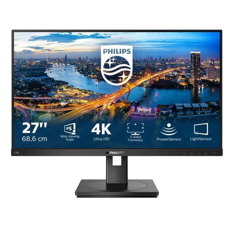 PHILIPS 278B1 68.6 cm (27") 4K UHD WLED LCD Monitor - 16:9 - Black - 685.80 mm Class, photo 1 of 1