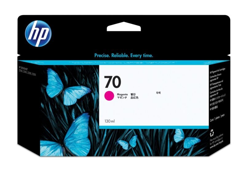HP 70 magenta DesignJet inktcartridge, 130 ml, foto 1 van 1