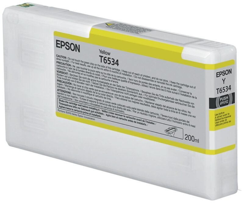 Epson T6534 Yellow Ink Cartridge (200ml), foto 1 van 1