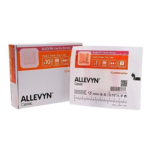 Allevyn Gentle Foam Border Dressing Pads (10 pieces) 7.5x7.5cm/3in.x3in, photo 1 of 1