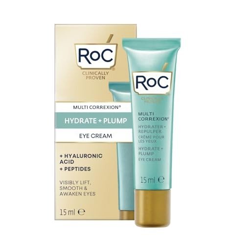 RoC - Multi Correxion Hydrate + Plump Eye Cream - 3-in-1 Formula - Fine Lines Reduction, Eye Contour Firming & Under-Eye Puffiness - Hyaluronic Acid & Caffeine - 15 ml, photo 1 of 1