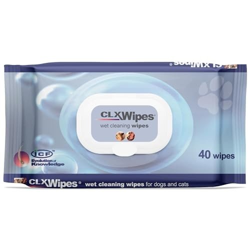 ICF | CLX Cat & Dog Wipes | Antibacterial & Antifungal Cleansing Wipes for Paws, Skin Folds & Ears | Supports Healthy Skin & Odor Control | 40 Count, photo 1 of 1