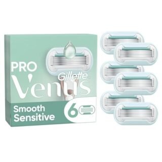 Gillette Venus Pro Smooth Sensitive Women's Razor Blade Refills, for a longer-lasting smooth shave