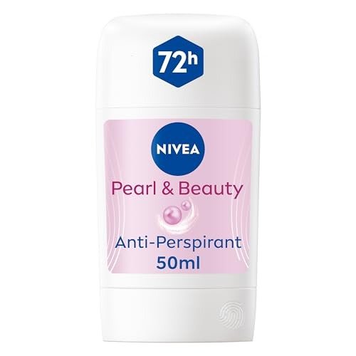NIVEA Pearl & Beauty Anti-Perspirant Deodorant Stick (50ml), Women's Deodorant Stick with 72H Sweat and Odour Protection, Anti-Perspirant Stick for Women with Pearl Extracts, photo 1 of 1